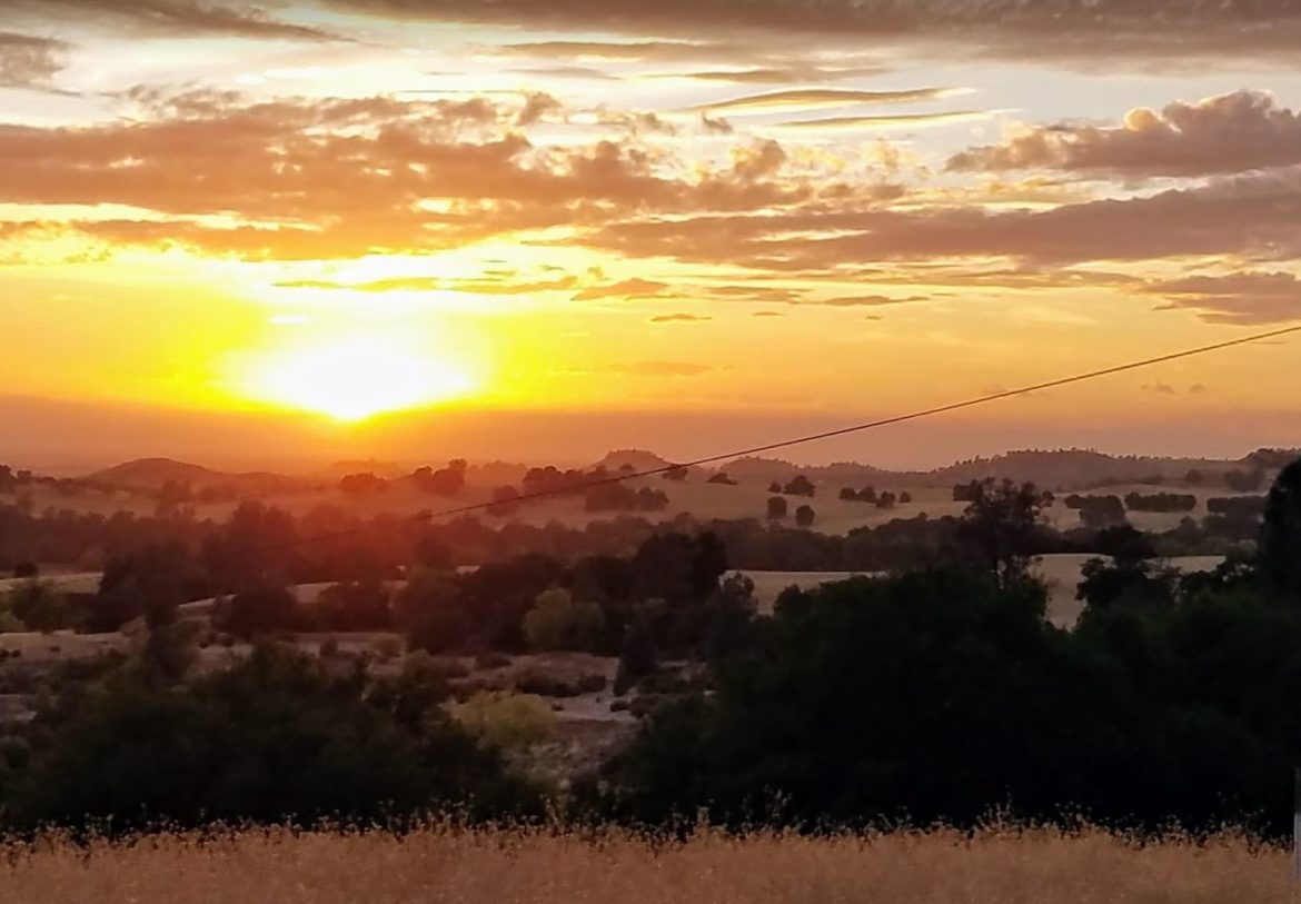 photo of sunset across Sacramento Valley
