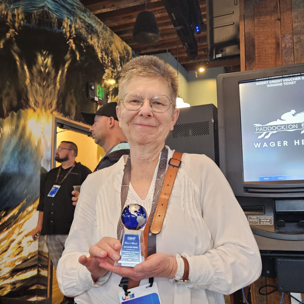 CGIA Awards 2025: Jane Schafer-Kramer accepts the Chair's Award.