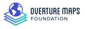 logo of the Overture Maps Foundation: image of a globe on top of data layers